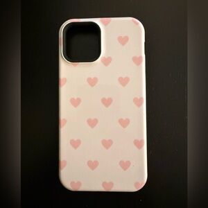 iPhone 12 Stella mag safe case - Light Pink Hearts